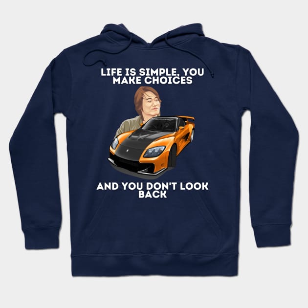 Han's rx7 Tokyo Drift Hoodie by MOTOSHIFT